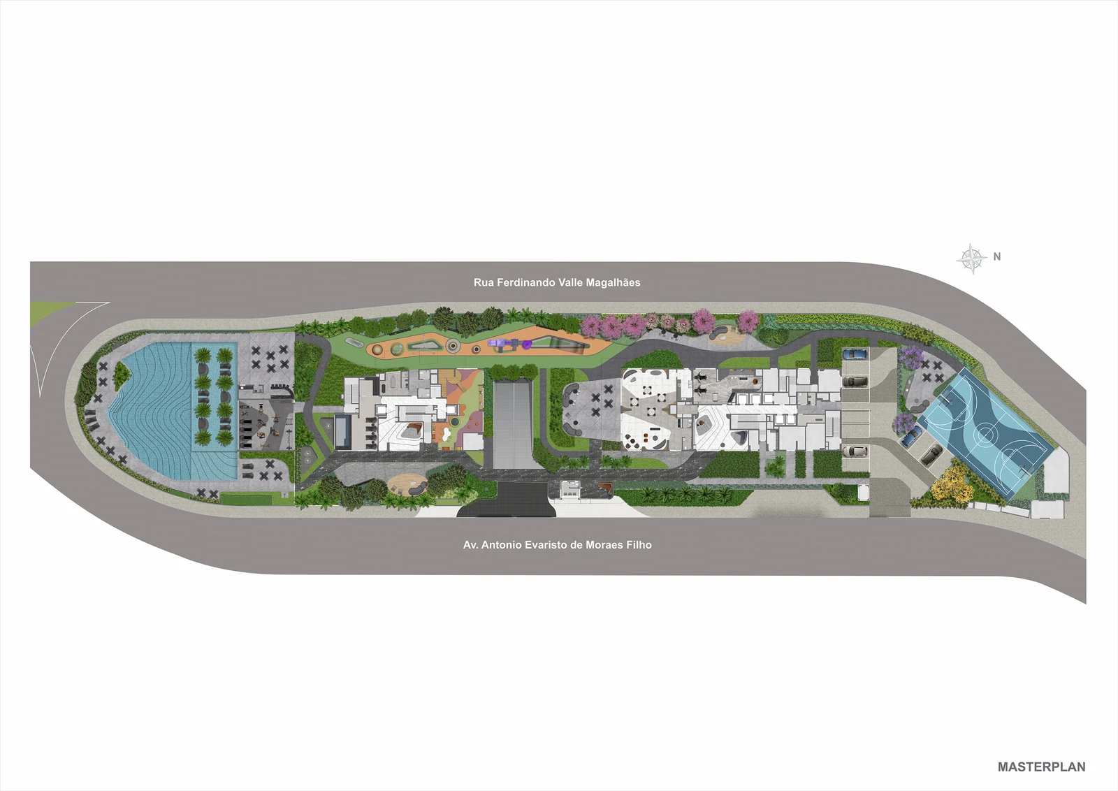 Masterplan do Coupé Tower — Ed. Cabriolet e Ed. Coupé, no Posto 5 da Barra da Tijuca