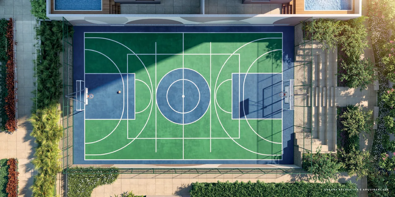 Quadra Recreativa 14,30 x 24m