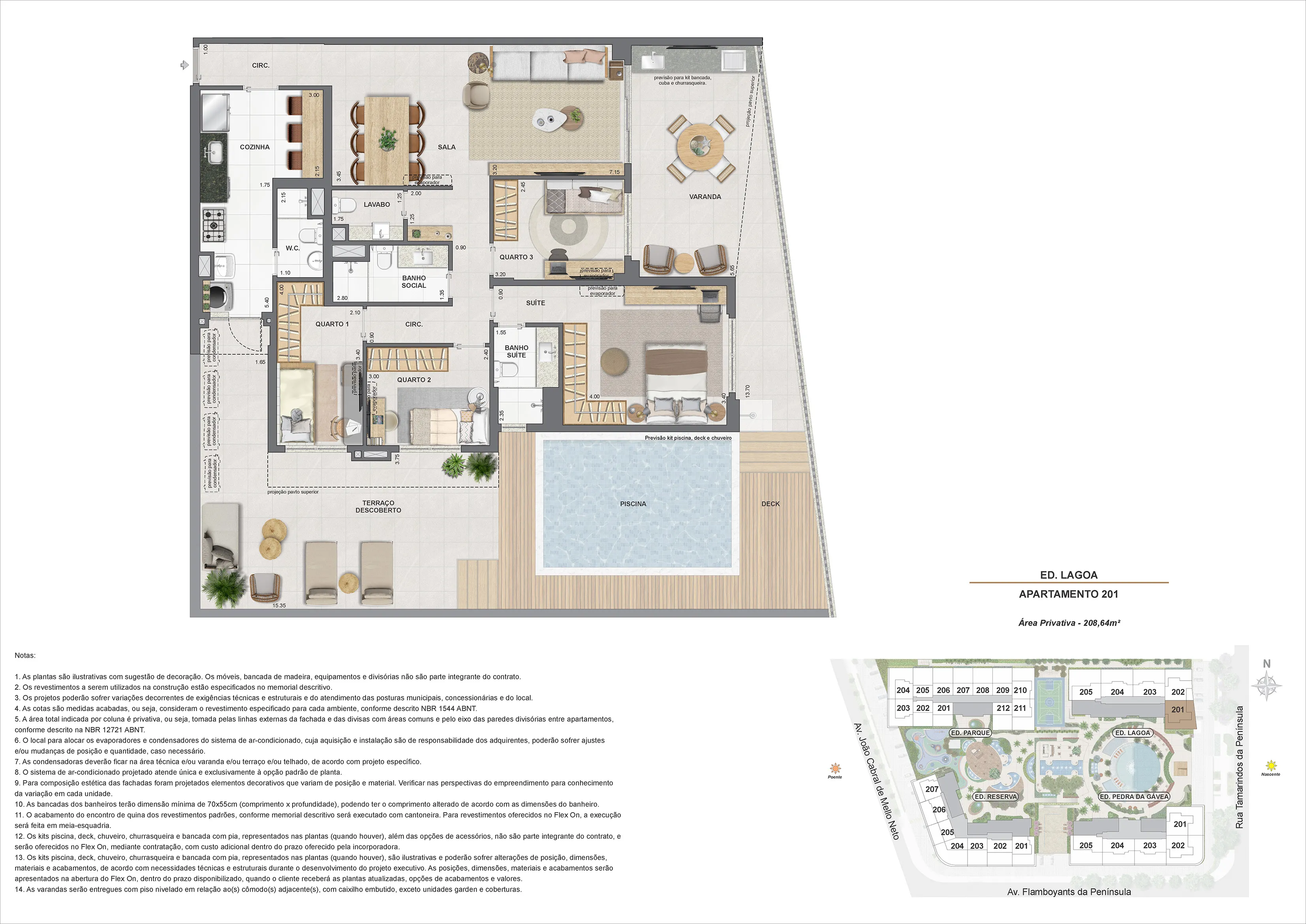 Planta Gardens — 111 a 265 m² — Endless Península