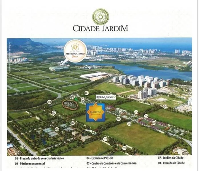 Cidade Jardim Majestic — Ed. Topázio, fachada do empreendimento RJZ Cyrela na Barra da Tijuca