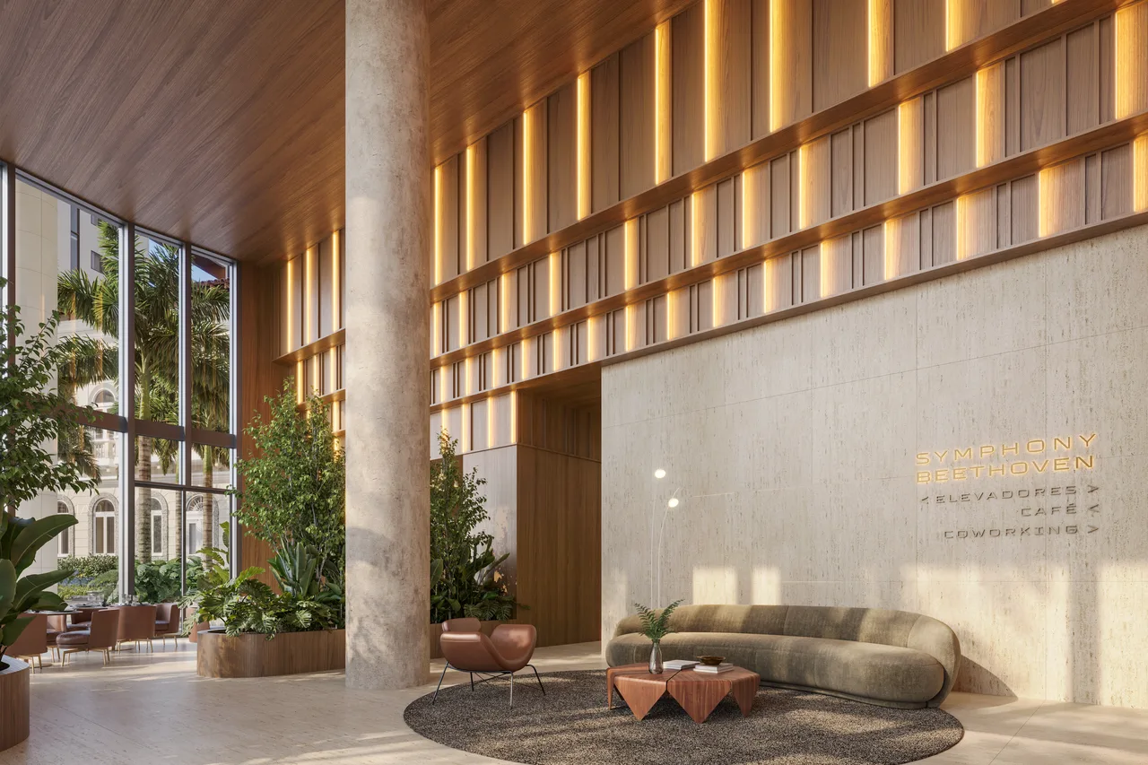 Lobby assinado do Symphony Residences